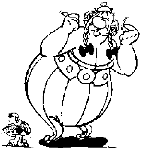 immagine asterix da colorare