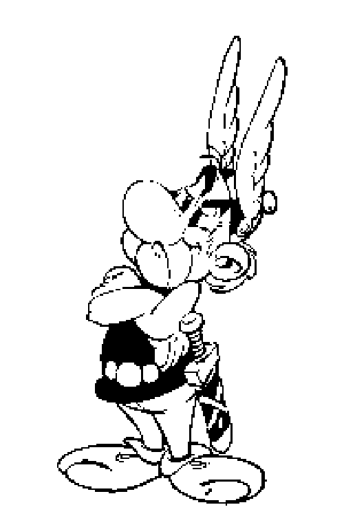 immagine asterix da colorare