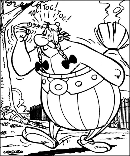 immagine asterix da colorare