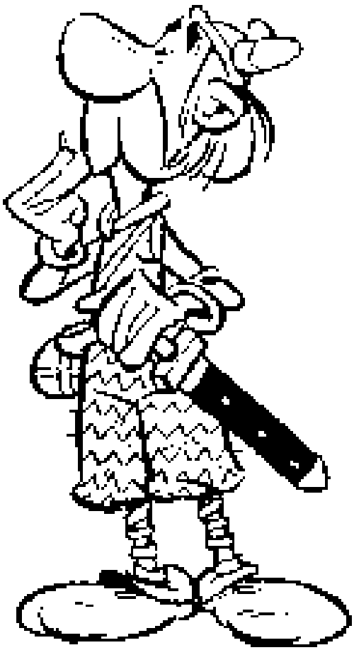 immagine asterix da colorare