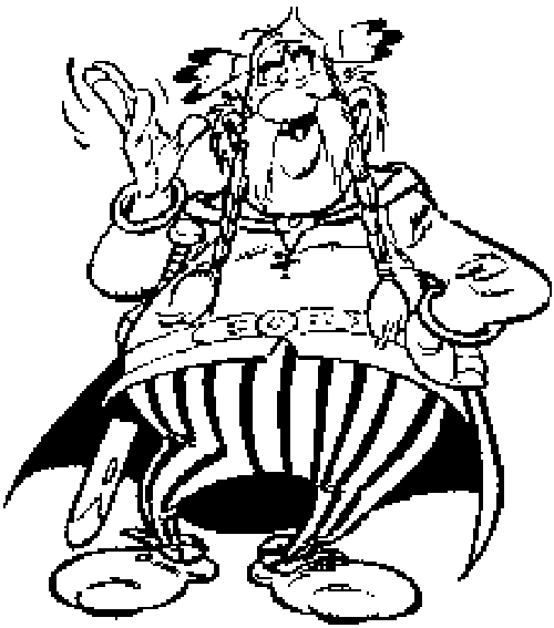 immagine asterix da colorare