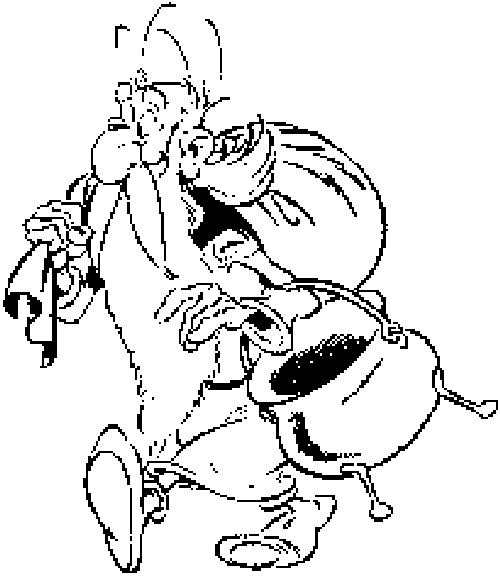 immagine asterix da colorare