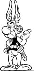 immagine asterix da colorare