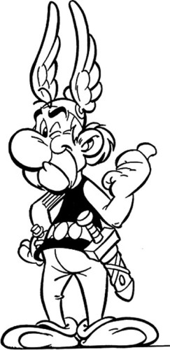 immagine asterix da colorare