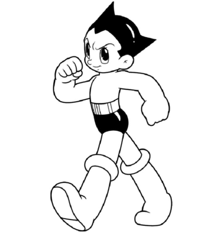 immagine astro boy da colorare