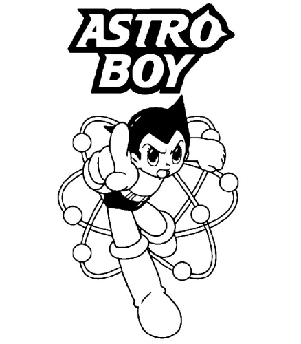 immagine astro boy da colorare