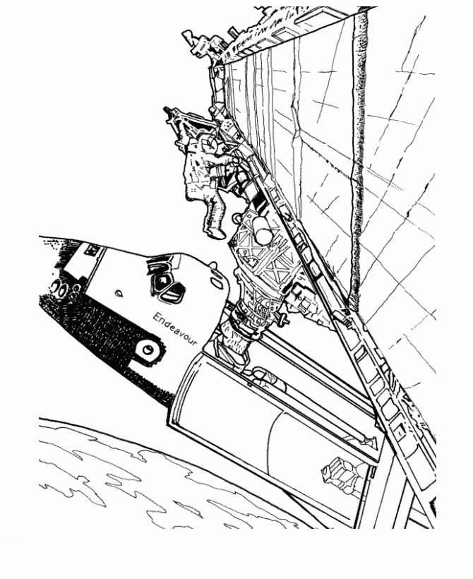 immagine astronauti da colorare