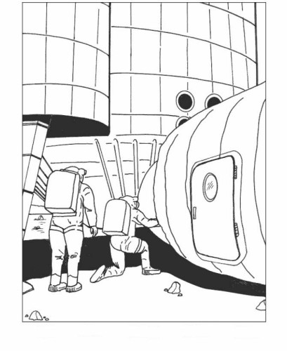 immagine astronauti da colorare