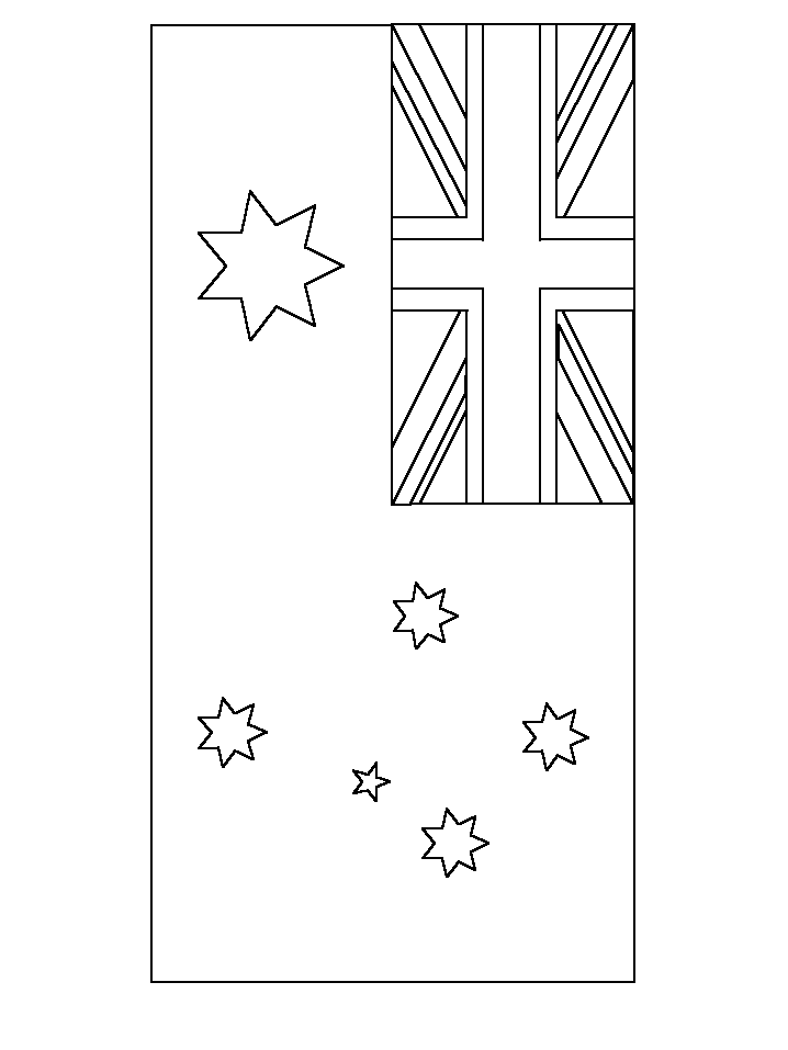immagine australia da colorare
