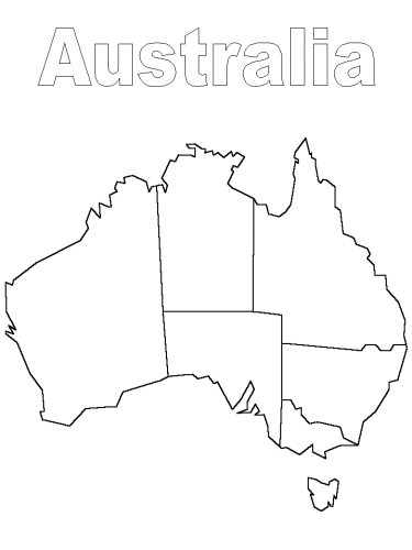 immagine australia da colorare