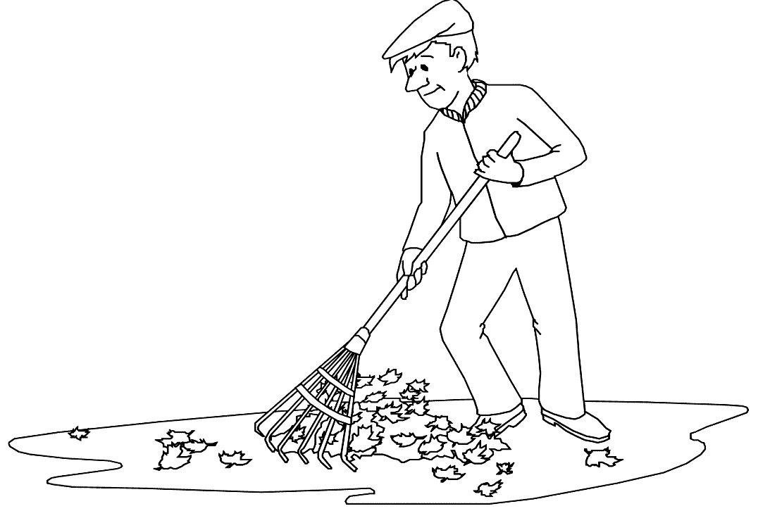 immagine autunno da colorare