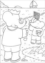 immagine babar da colorare