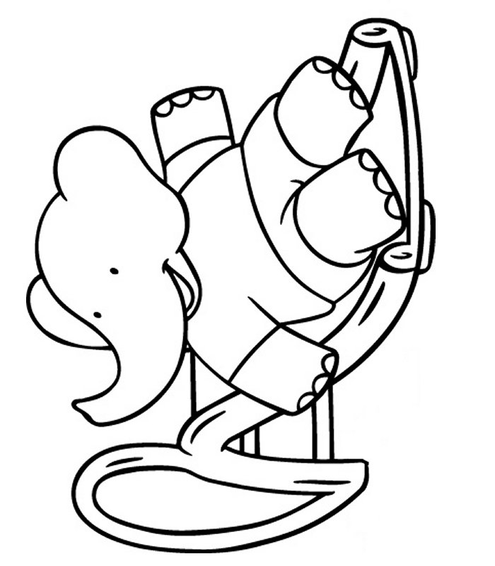 immagine babar da colorare