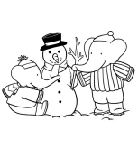 immagine babar da colorare