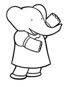 immagine babar da colorare