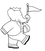 immagine babar da colorare