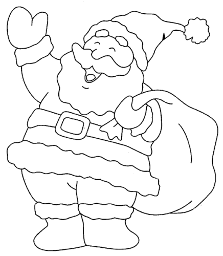 Babbo Natale Immagine Da Colorare N 11294 Cartoni Da Colorare