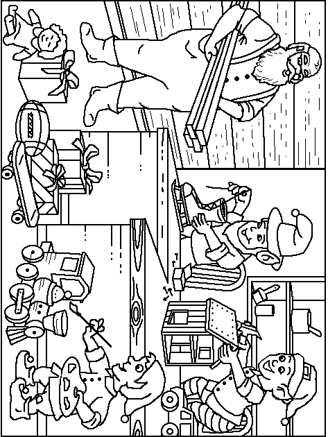 immagine babbo natale da colorare