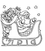 immagine babbo natale da colorare