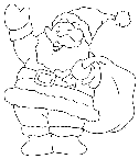immagine babbo natale da colorare