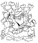 immagine babbo natale da colorare