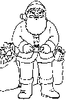 immagine babbo natale da colorare