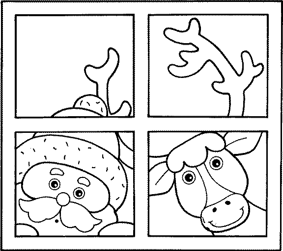 immagine babbo natale da colorare