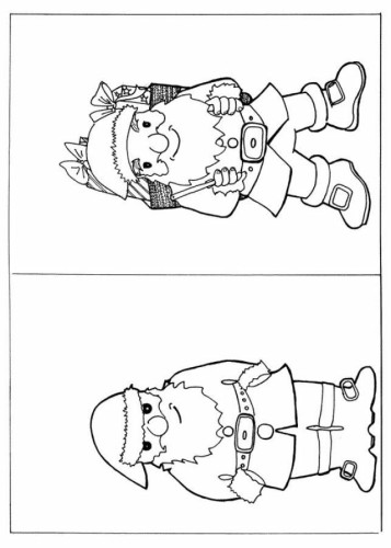 immagine babbo natale da colorare