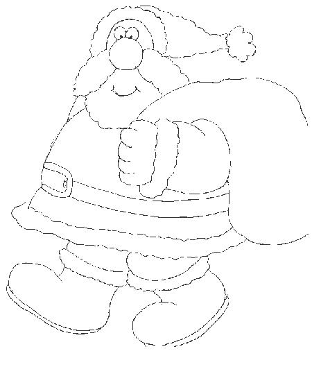 immagine babbo natale da colorare