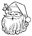 immagine babbo natale da colorare