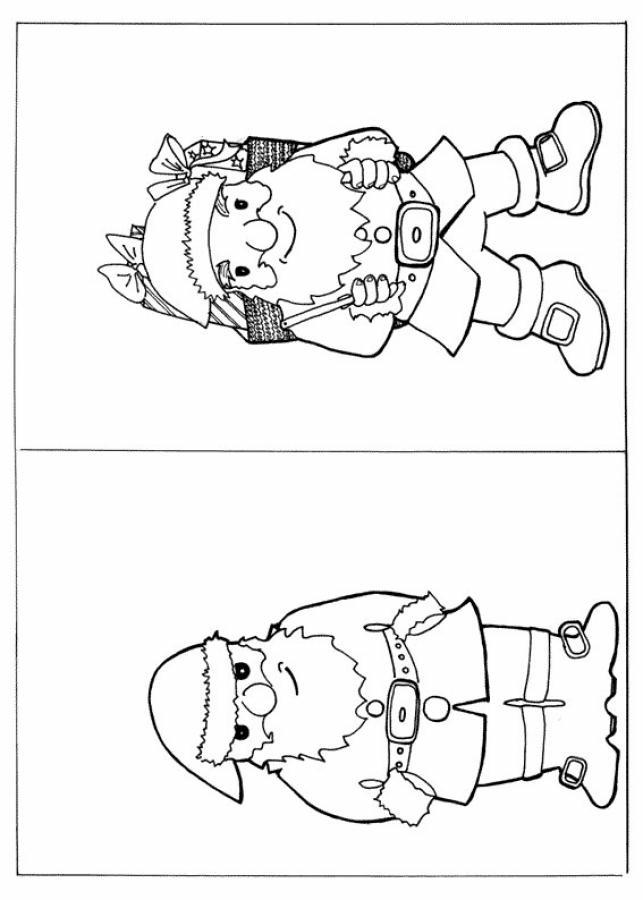 immagine babbo natale da colorare