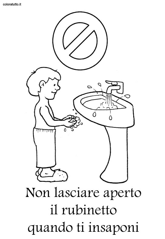 immagine bagno da colorare