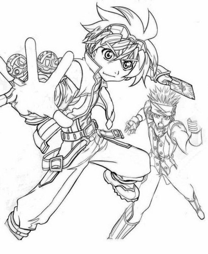 immagine bakugan da colorare