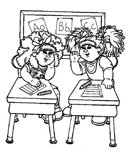 immagine bamboline da colorare