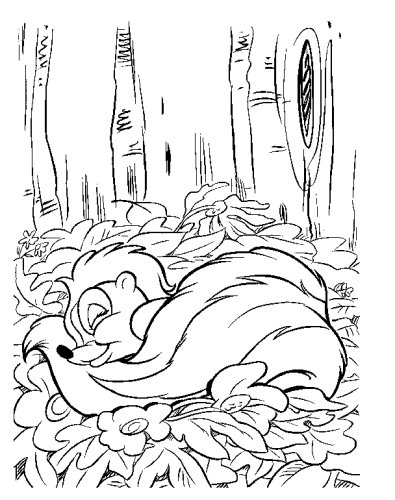 immagine bamby da colorare