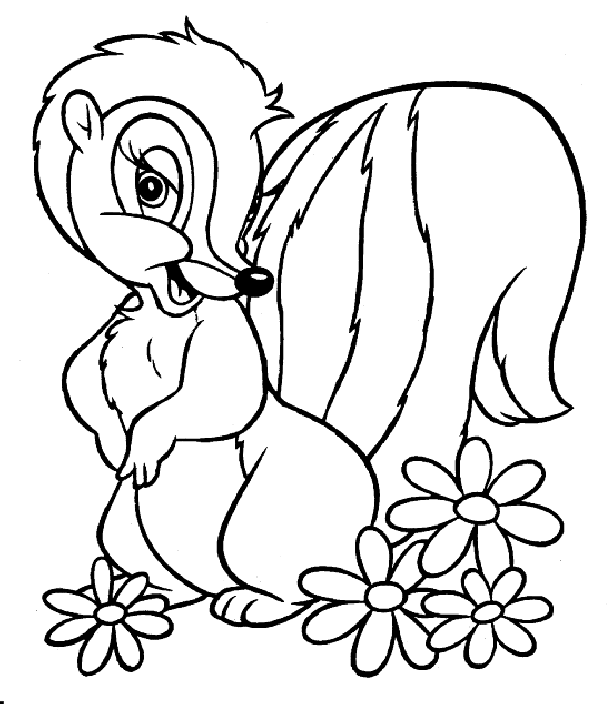 immagine bamby da colorare