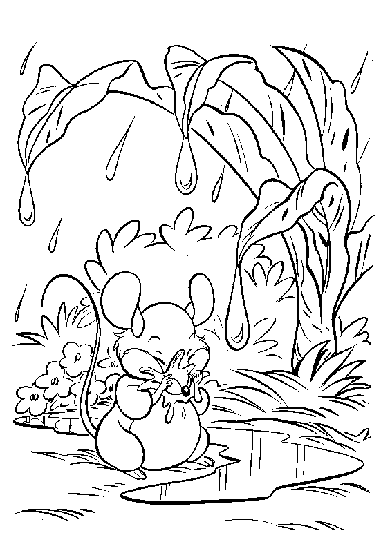 immagine bamby da colorare