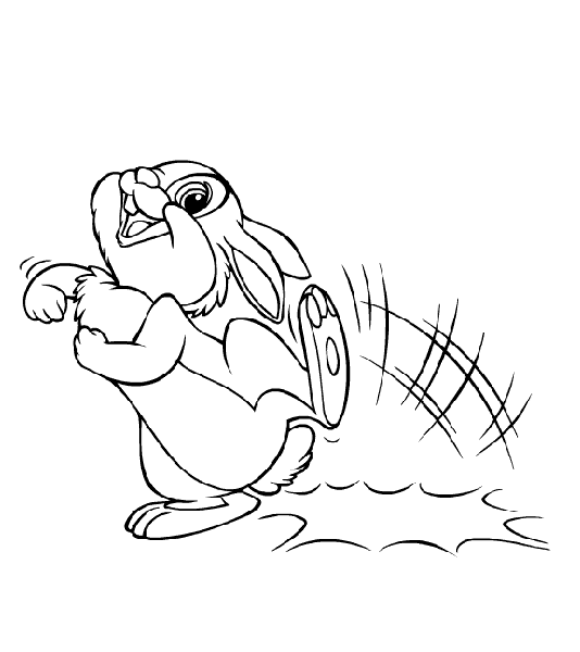 immagine bamby da colorare