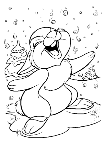 immagine bamby da colorare