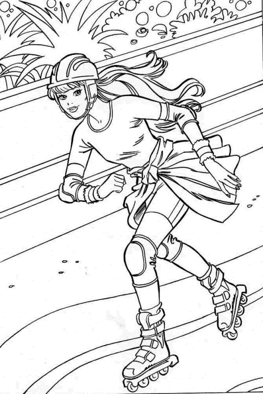 immagine barbie da colorare