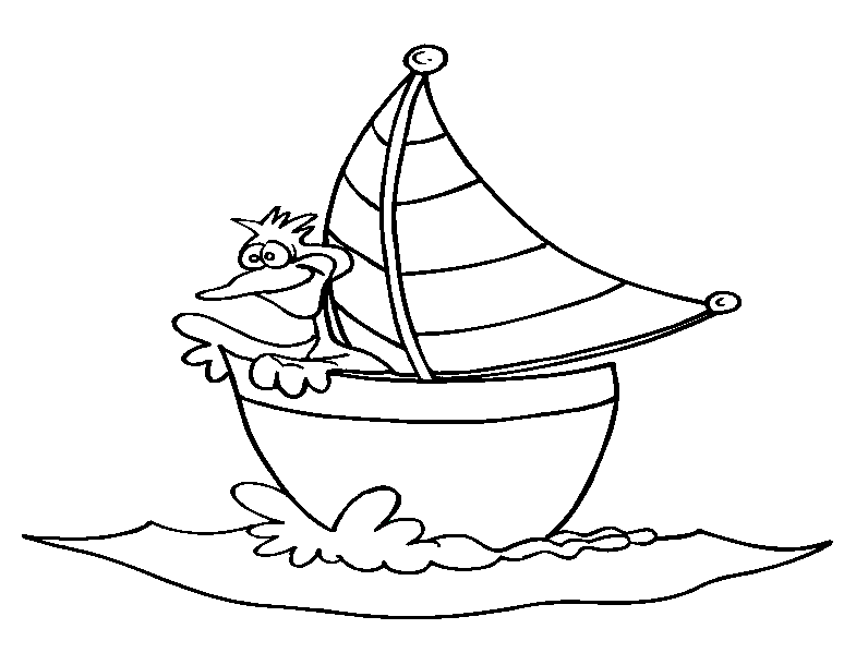 immagine barche da colorare