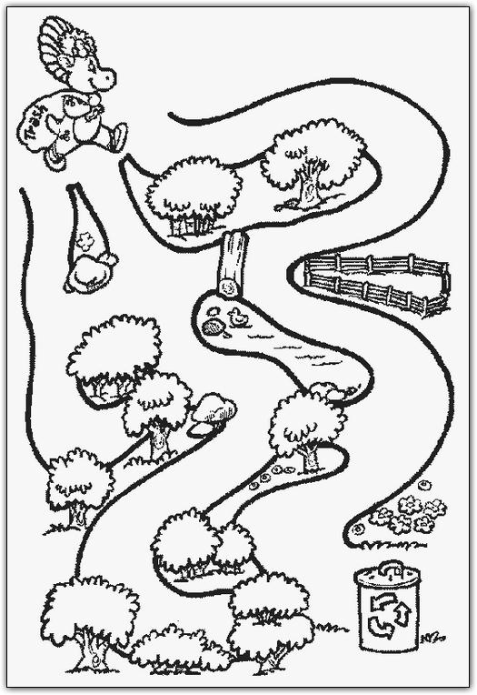 immagine barney da colorare