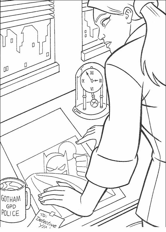 immagine batman da colorare