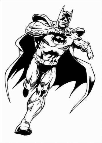 immagine batman da colorare