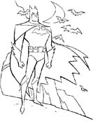 immagine batman da colorare