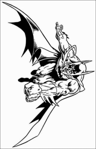 immagine batman da colorare