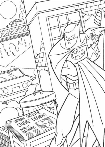 immagine batman da colorare