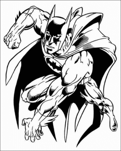 immagine batman da colorare