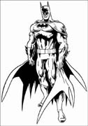 immagine batman da colorare