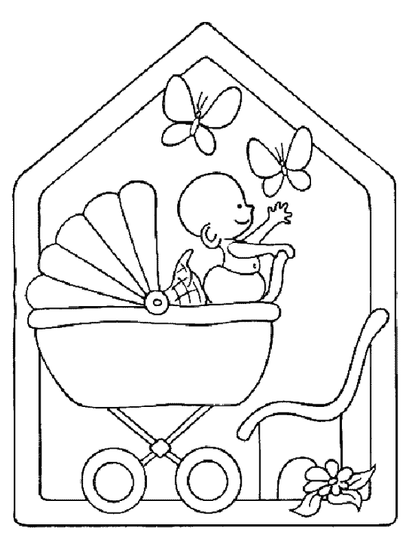 immagine bebe da colorare